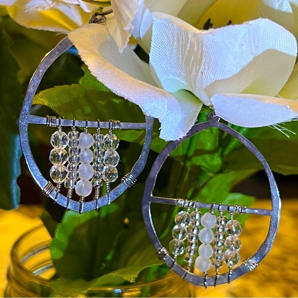 Silpada Jewelry - Silpada Vintage Sterling Silver Crystal & Sterling Beaded Dream Catcher Earrings